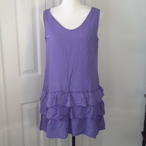 Antilia Femme Sleeveless Purple Sun Dress